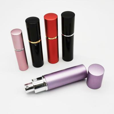 China Cosmetic 5ml 8ml 10ml 15ml 20ml Round Mini Mist Aluminum Perfume Atomizer Empty Refillable Spray Bottle for sale