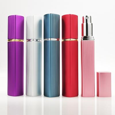 China New Design Personal Care 5ml Refillable Aluminum Spray Bottle Perfume Atomizer Sets 10ml Pocket Empty for sale