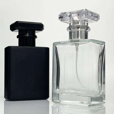 China Custom 30ml 50ml 100ml Cosmetic Empty Elegant Glass Fine Mist Spray Perfume Bottle for sale