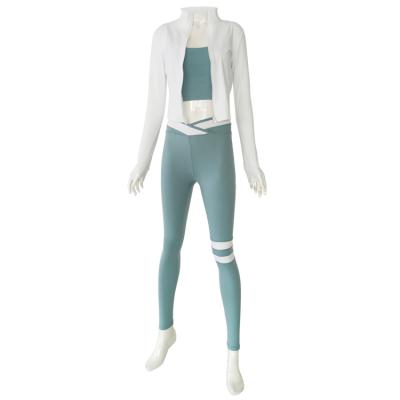 China Fashion Breathable Yoga Chothes Set 2 Piece Women Yoga Suit OEM Gym Yoga Clothes for sale