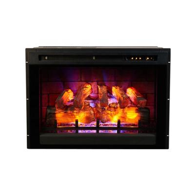 China Garage 28 Inch Modern Decorative Flame Insert LED Remote Control Electric Fireplace for sale