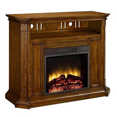 China Hotel 48 Inch Corner Remote Control Log Electric Fireplace TV Stand Electric Fireplace Cabinet for sale