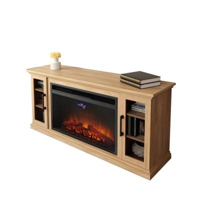 China Hotel 58 Inch Fashion Modern Storage TV Cabinet Single Stove Cabinet Electric Fireplace for sale