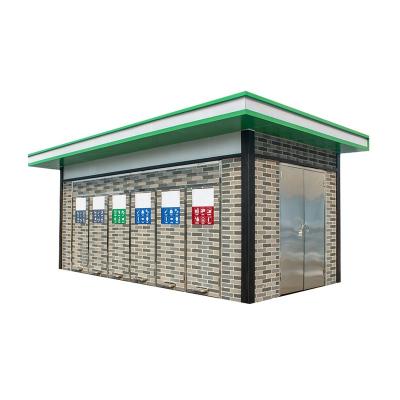 China New Design Modern Prefab Waste Storage Container Modular Waste Recycling House For Sale for sale