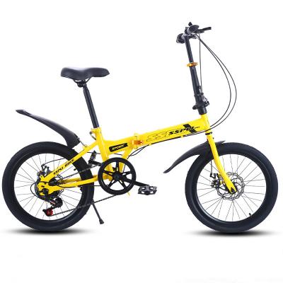 China Hot sale popular variable china double speed disc brake adult mountain bike carbon 20 inch bicicleta folding bicycle plegable bike for sale