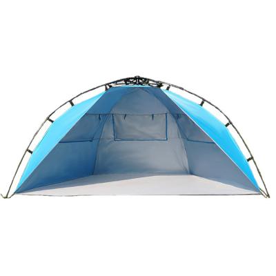 China Diagonal tie type beach shade tents quick open picnic automatic camping outdoor camping tent double for sale