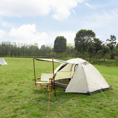 China Portable OEM Customized Double Layer White Portable Durable Waterproof Outdoor Camping Tent for sale