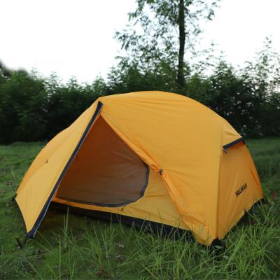 China Diagonal Tie Type Wholesale New 2021 Double Double Tent Poles Outdoor Ultra Light Aluminum Rainproof Camping Tent for sale