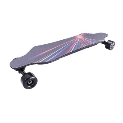 China Hot Sale Custom Durable/Portable 8 Layers Power 25KM Maple 450Wx2 Four Wheel Electric Skateboard Canadian Electric Skateboard Double Drive for sale