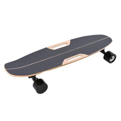 China Hot Sale Durable/Portable 350Wx2 Power 25KM/H Four Wheel Electric Skateboard Custom Electric Skateboard Detachable Double Drive for sale