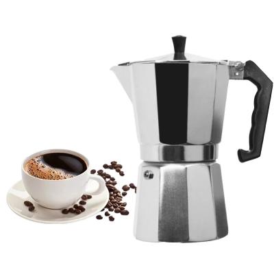 China WITH LID Coffee Pot Thickened European Style Octagonal Type Italian Moka Pot Cold Hand Extraction Coffee Pot Explosion Tools for sale