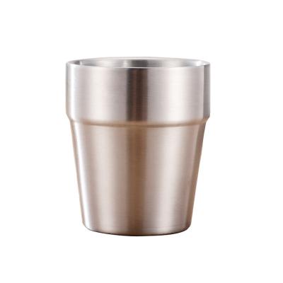 China Viable Double-wall Stainless Steel Mug Hammer Diamond Texture Coffee Mug Beer Water Cup Mugs Double-Wall Prevents Scalding for sale