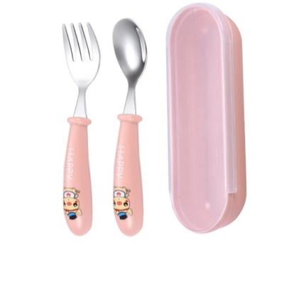 China Sustainable Modern Department Stores Restaurants Flatware Portable Children Cutlery Set for sale