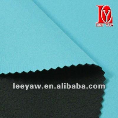 China Garment bonded fabric made of jersey and micro fleece fabric for sale