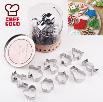 China Sustainable Metal Cookie Cutter Christmas Cookie Decorating Mold Pastry Cookie Mold for sale