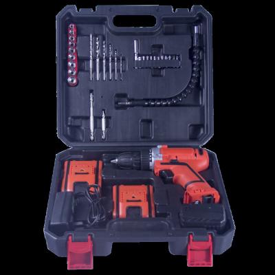 China 36PC 12V Wood/Steel Single Speed ​​Lithium Electric Drill Cordless Power Drill Set for sale