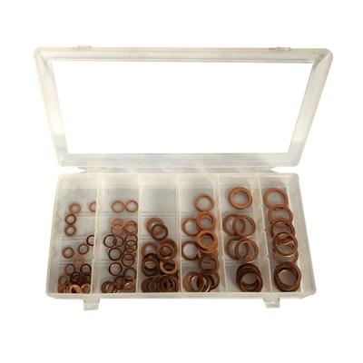 China WEDGE 110pc Ring Copper Washer Assortment Flat Washers Kit for sale