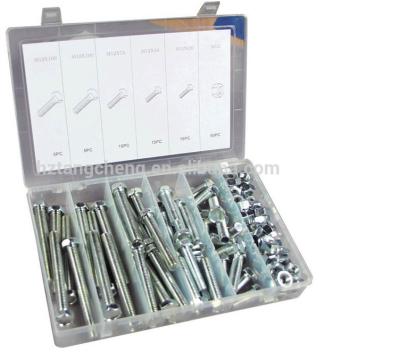 China Industry TC HARDWARE&HOUSEWARETC- BV Certification TC-100pc High Tensile Hardware Bolt&Nut Assortment for sale