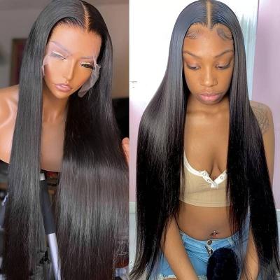 China Straight Wholesale Glueless Human Hair Wigs13*4 13*6 5*5 Lace Front Wig For Women Real Hair Pre Plucked 10-28 Inch for sale