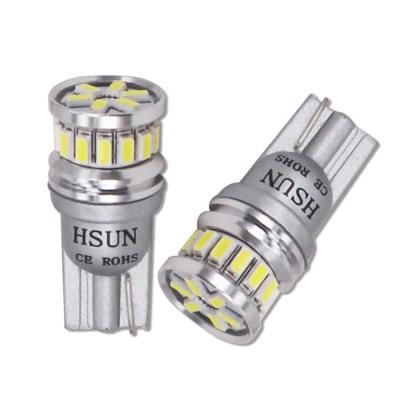 China HSUNLAMP 12V 24V LED T10 W5W wedge width tail light interior side marker t10 led bulbs canbus door lamp car led bulbs for sale