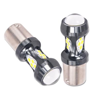 China Auto rear brake 1156 BA15S amber clear BaU15S 16 SMD 3030 PY21W LED A3 CAR auto scooter bulb bulb for sale