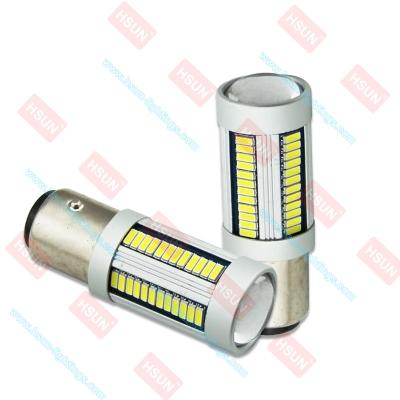 China Super bright S25 BA15S LED SMD4014 12v car automobile 1156 canbus 12v led bulb HSUN-69 LED SMD4014 A (BA15S) Canbus LED for sale