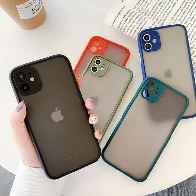 China Hot Sales Exquisite Matte Black For iPhone 11 11 Promax Case With Camera Lens Protection Fundas 6s 7 8 Plus Hard PC White Covers Man Boys for sale