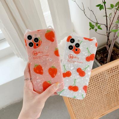 China Exquisite For Iphone 12 Pro Max 3d Cartoon Creative Shape, Cool Summer Strawberry Case For Iphone 11 Pro Max Anti-drop Cover for sale