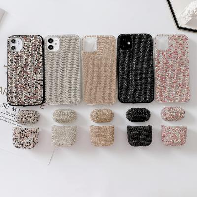 China Exquisite Hot Selling Glitter Phone Cases and for Airpods GEN 1 Diamond Shiny Covers Girl 2 for Se 10 iPhone 11Pro 7 Ladies 8Plus for sale