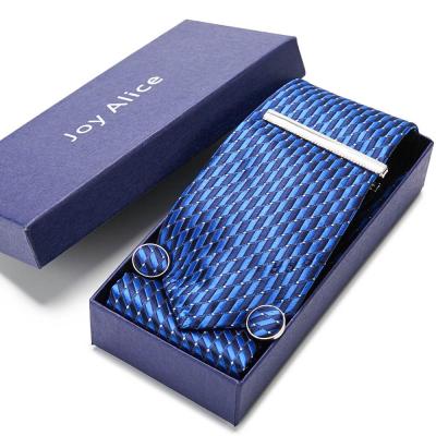 China Fishion Casual Formal Fashion Latest In Stock 27 Color Neck Tie For Men Woven 100% Silk Neck Tie Sets With Box for sale