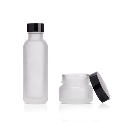 China Full Set Cosmetic Packaging Glass Bottle Cosmetic Package For Personal Care for sale