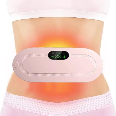 China Body Belt Relief Heat Restraints Hot Menstrual Heating Pad Women EMS Massager Relie Palace Smart Pads Portable Period Massager for sale