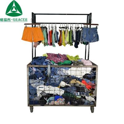 China Summer Used Clothes Package Container Matched China Ladies Short Pants for sale