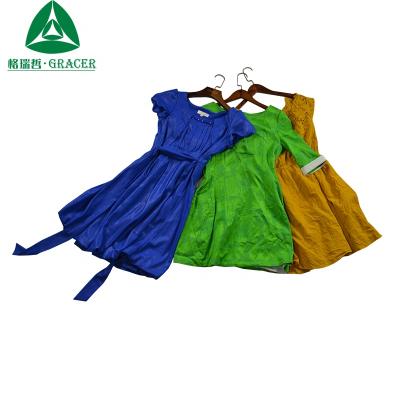 China Bundle Used Clothes 25kg Pack Ladies Cotton Dress Second Hand Clothing for sale