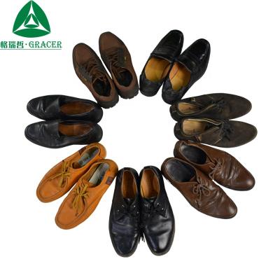 China Fashion Trend Used Leather Shoes Mens Used Shoes Wholesale Second Hand Shoes UK for sale