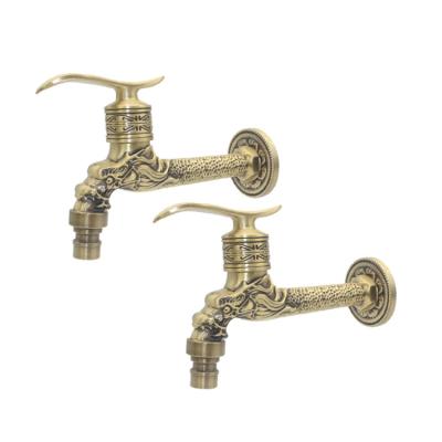 China Modern BANGQI European style New design faucet antique brass outdoor garden bibcock 1/2 sanwa bibcock for sale