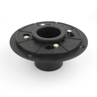 China Modern Flange with Adjustable Ring and Rubber Coupler for Linear Square Drain Installation ABS Floor Drain Base for sale