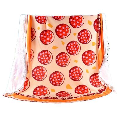 China Factory disposable custom printed round boho beach towel beach towel beach chair tassel boho for sale