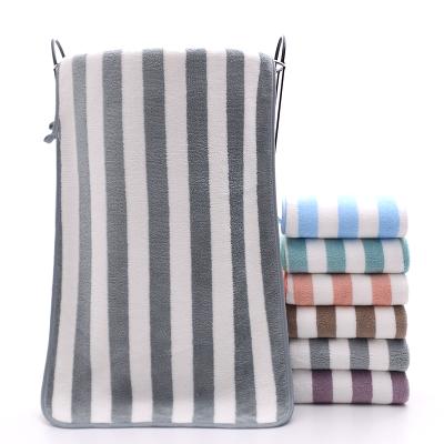 China Factory direct-sale viable cationic high density absorbent good soft thickened wide fiber coral velvet towel for sale