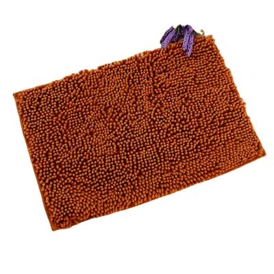 China Viable Custom Made China Supplier Anti Slip Chenille Floor Mat Low Price Microfiber Chenille Bath Mat for sale