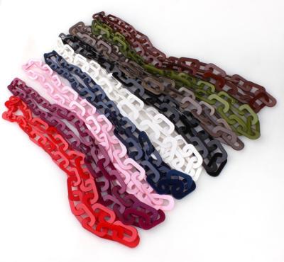 China Trendy Cheap Colorful Custom Made Chunky Fashion Acrylic Chain Necklace For Women for sale