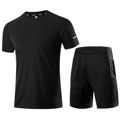 China New Sportswear Short Sleeve Sportswear Basketball Short Sleeve Shirts QUICK DRY Casual Summer Running Suit For Men for sale