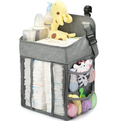 China Newborn Changing Cart Water Resistant Factory Table Diaper Organizer Hanging Storage Bag Baby Diaper Stacker for sale