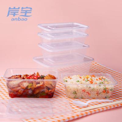 China Recyclable Plastic Disposable PP Rice Soup Noodle Bowl With Lid for sale