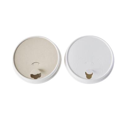 China 100% Eco-friendly Biodegradable Customs Printing Compostable Plastic Free Paper Lids for sale