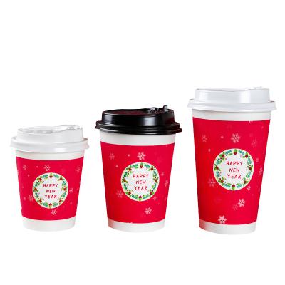 China High Quality Disposable Paper Cup Disposable Coffee Take Away Paper Cups Wholesale Eco-Friendly Double Wall Paper Cups for sale