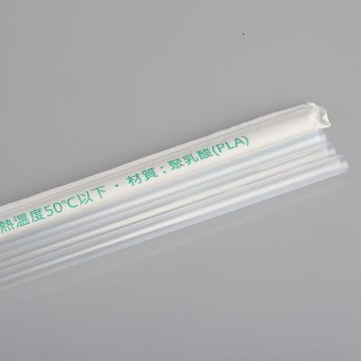 China Copmostable Recyclable PLA Flexible Plastic Drinking Straws for sale