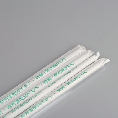 China Recyclable Plastic Biodegradable PLA Drinking Straw Compostable Eco Friendly Straws for sale