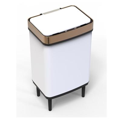 China Touchless Sustainable Motion Sensor Automatic Trash Can With Lid for sale