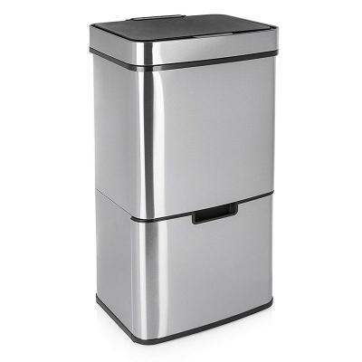 China Waste Dust Bin Touchless Sustainable Electric Trash Can Infrared Motion Sensors for sale